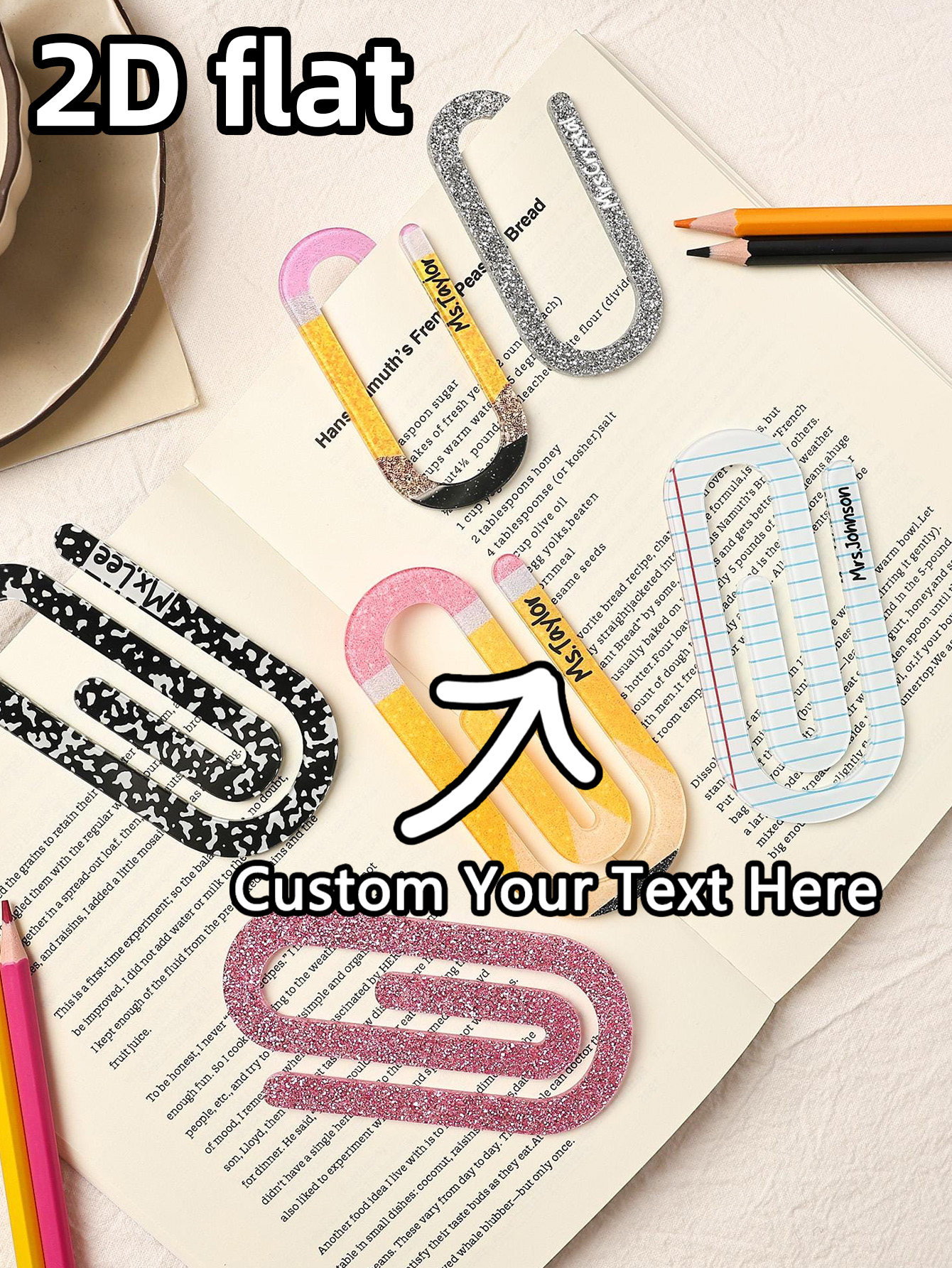 Personalized Engraved Gift - 1PC Custom Bookmark - Personalized PMMA