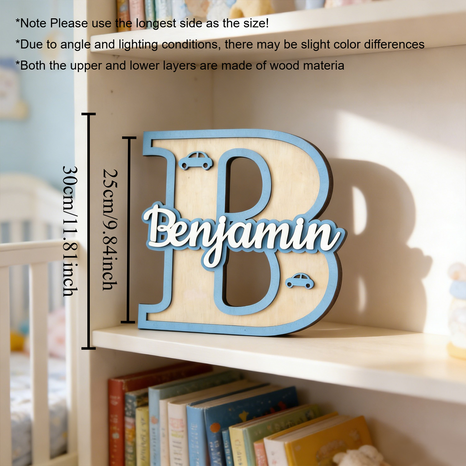 Personalized Engraved Gift - 1pc Personalized Custom Wooden Surname Brand,