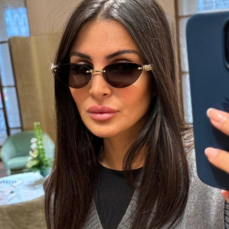 New Cat Eye Rivet Rimless Sung - Luxury Zone recension och pris