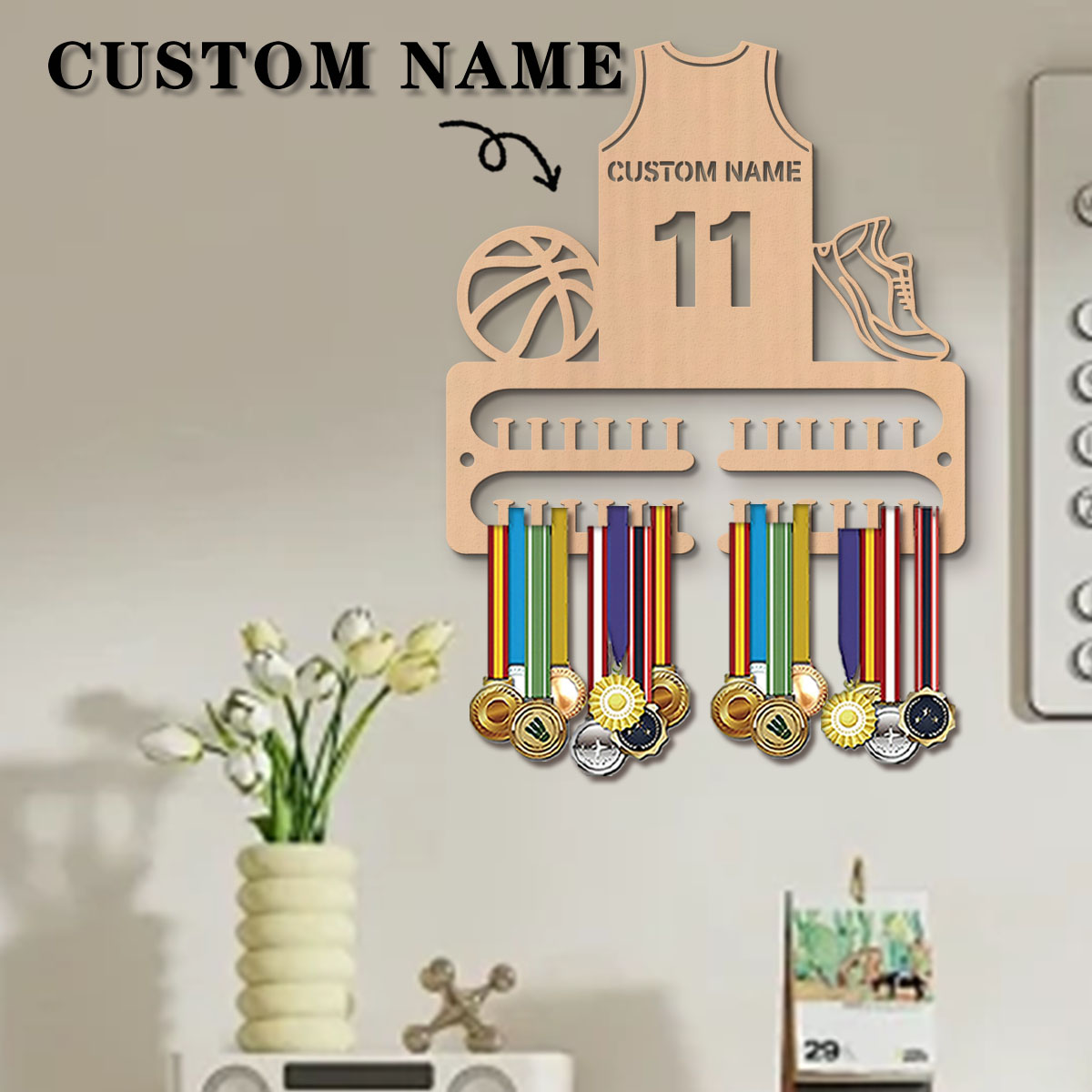 1pc Custom Wooden Basketball M - Personalized Engraved Gift recension och pris