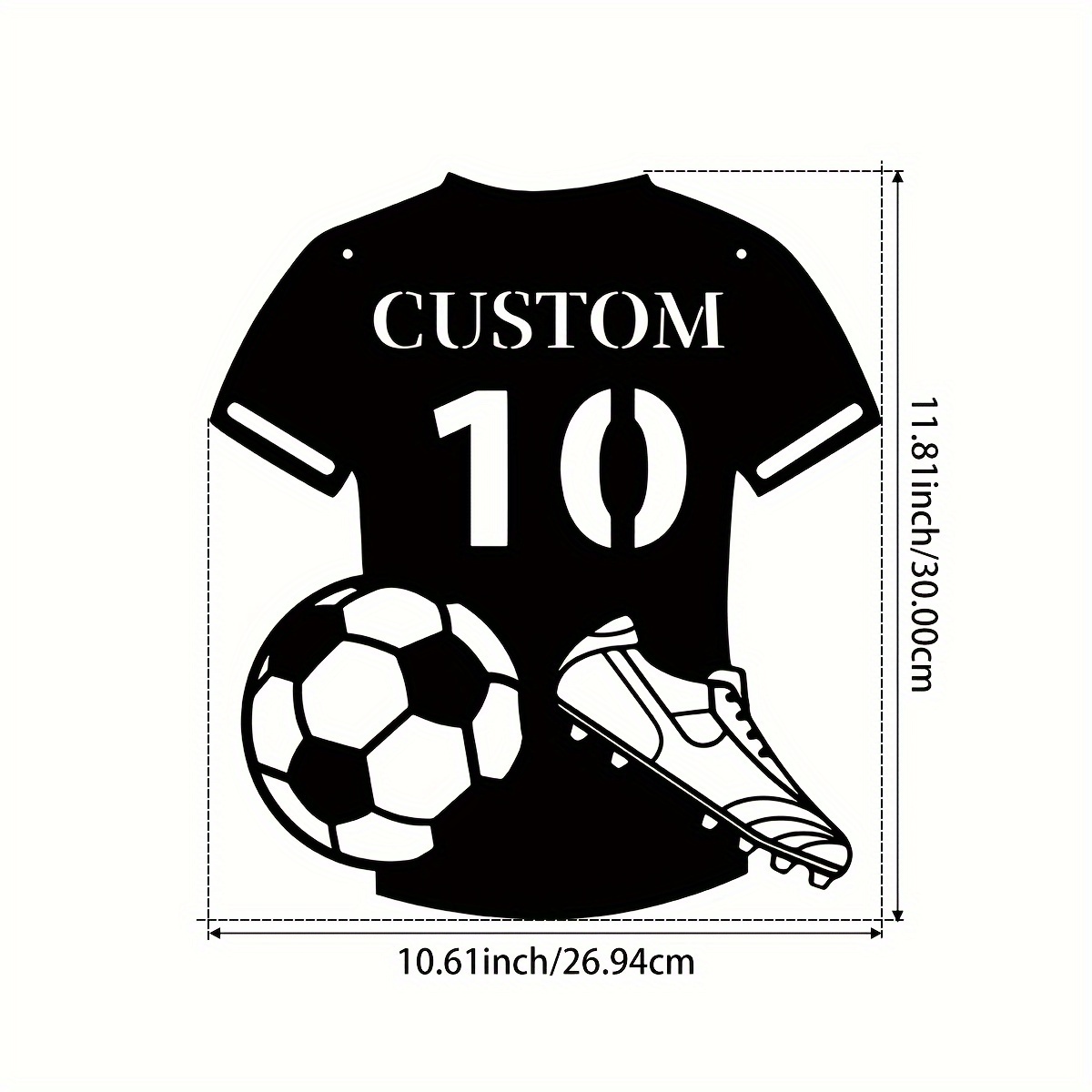 Custom Metal Soccer Jersey Sig - Personalized Engraved Gift recension och pris