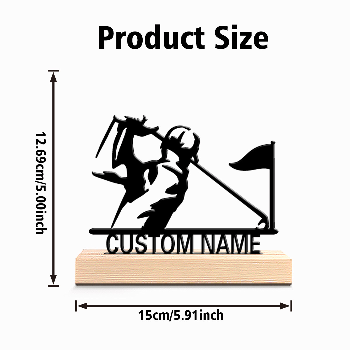 Custom Engraved Golfer Metal S - Personalized Engraved Gift recension och pris