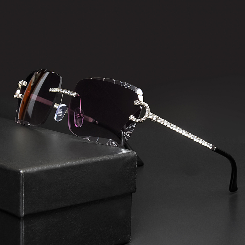 Fashion Rimless Square Sunglas - Luxury Lifestyle Store recension och pris