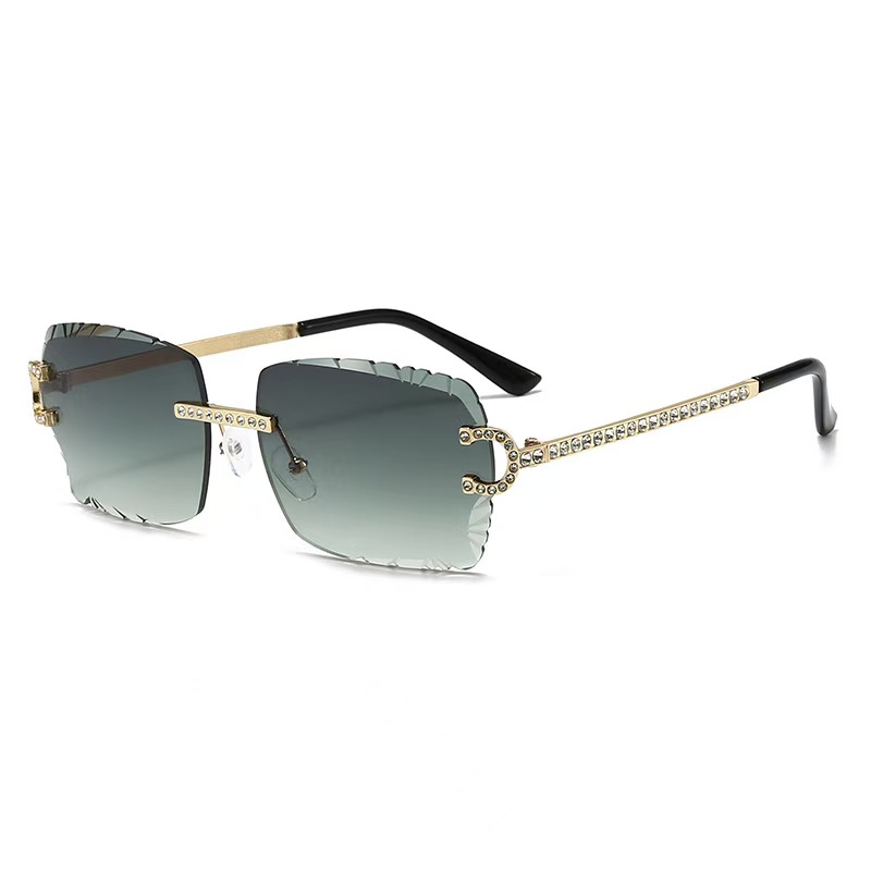 Fashion Rimless Square Sunglas - Luxury Lifestyle Store recension och pris