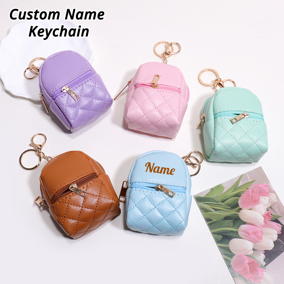 Mini Custom Name Keychain Coin - Personalized Engraved Gift recension och pris