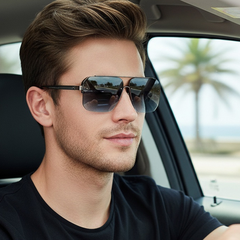 New Gradient Half-frame Sungla - Luxury Lifestyle Store recension och pris