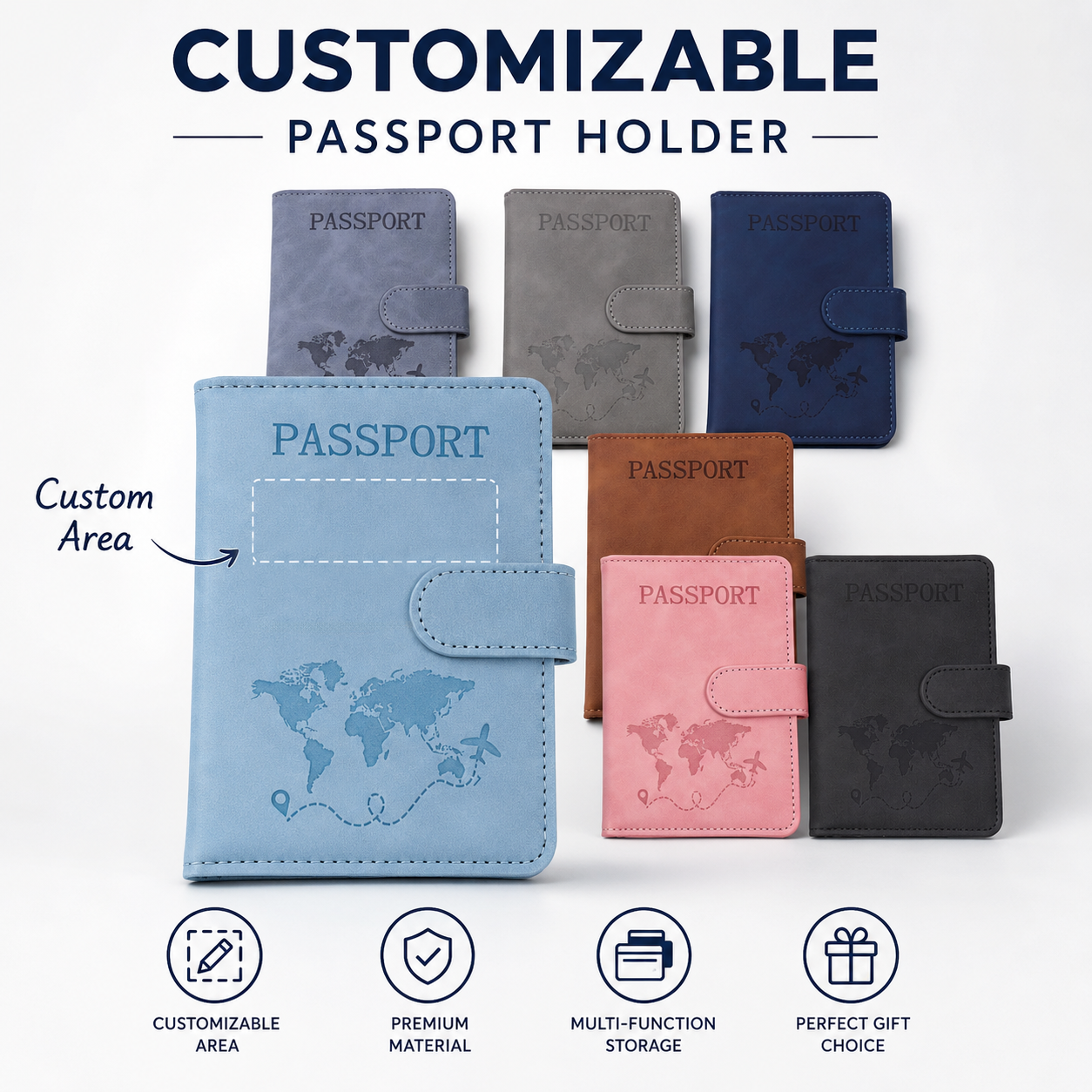 Personalized leather passport  - Personalized Engraved Gift recension och pris