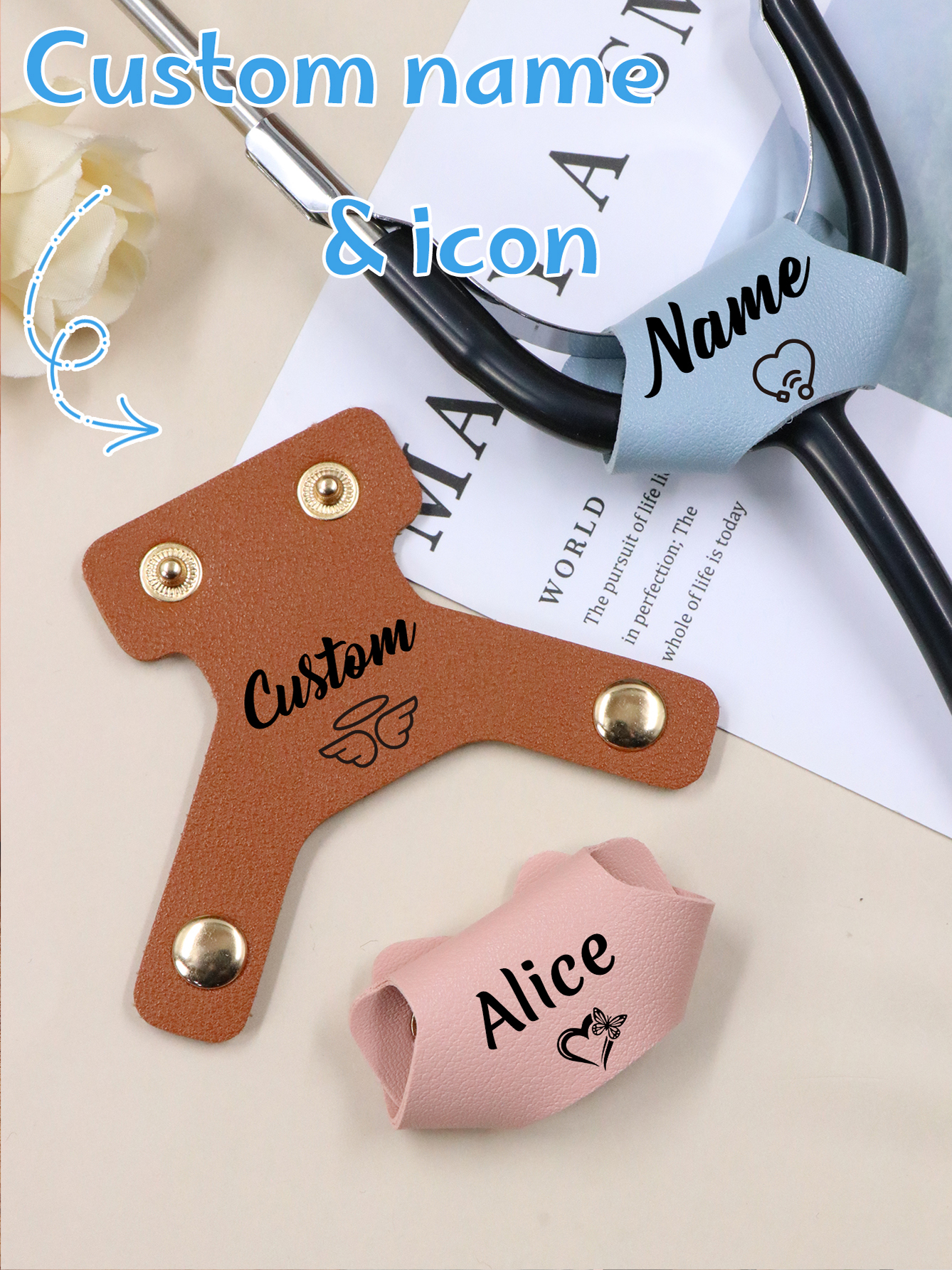 Custom Stethoscope Leather Hol - Personalized Engraved Gift recension och pris