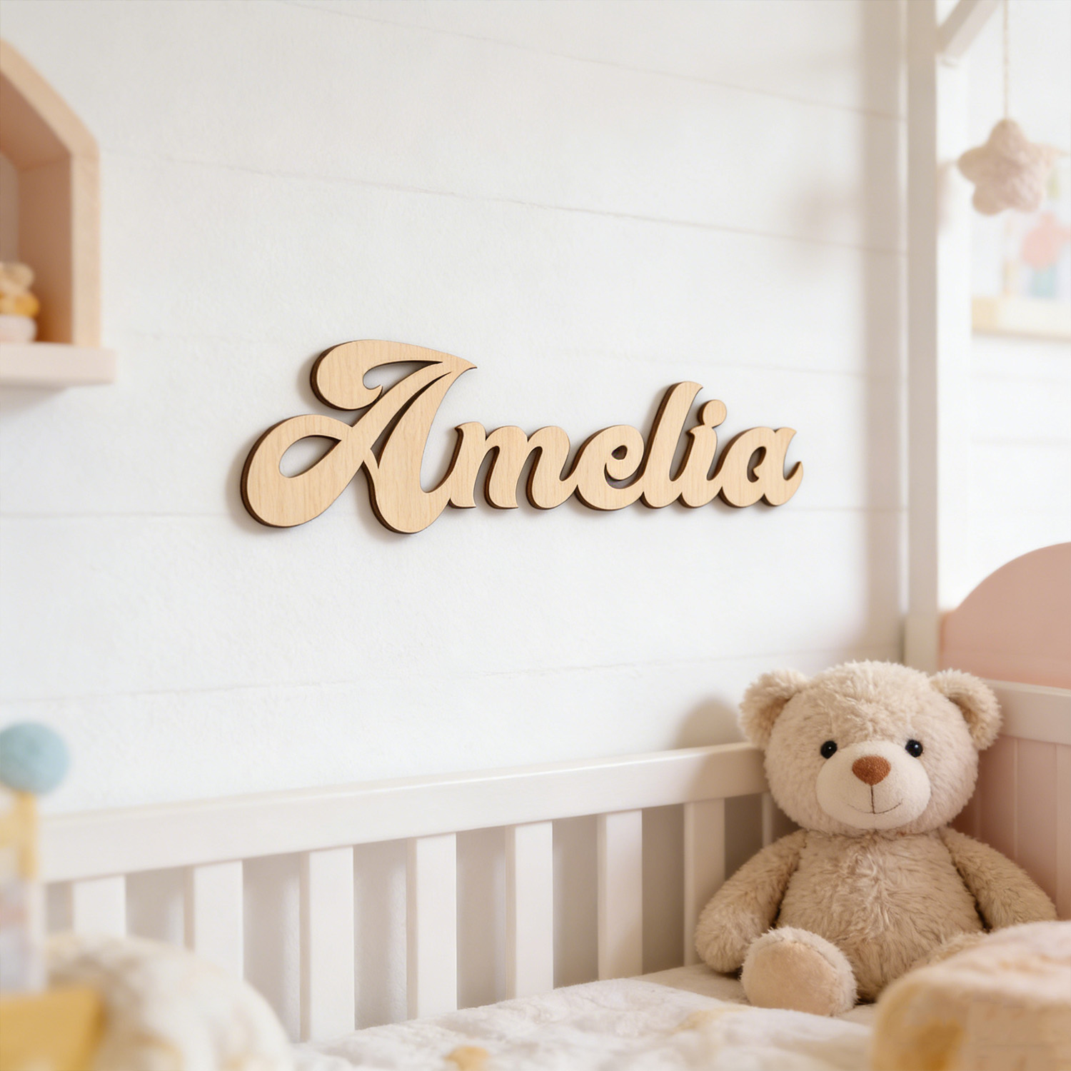 1pc Customized wooden wall dec - Personalized Engraved Gift recension och pris